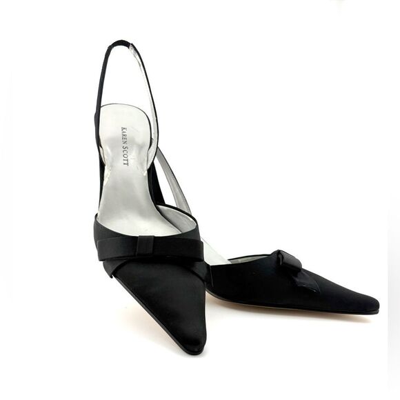 Karen Scott Black Slingback Heels - Picture 12 of 15